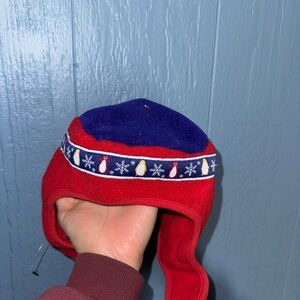 Cherry tree Kids Red and Blue Winter Hat